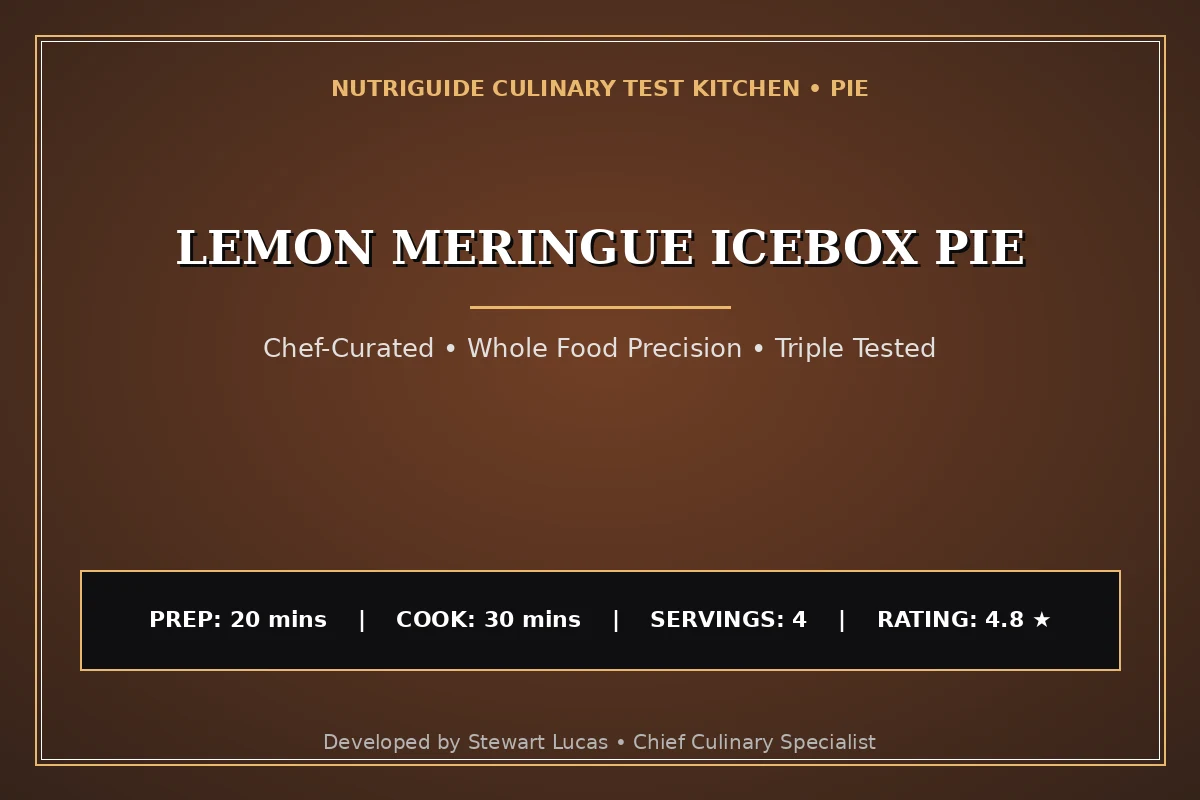 Lemon Meringue Icebox Pie