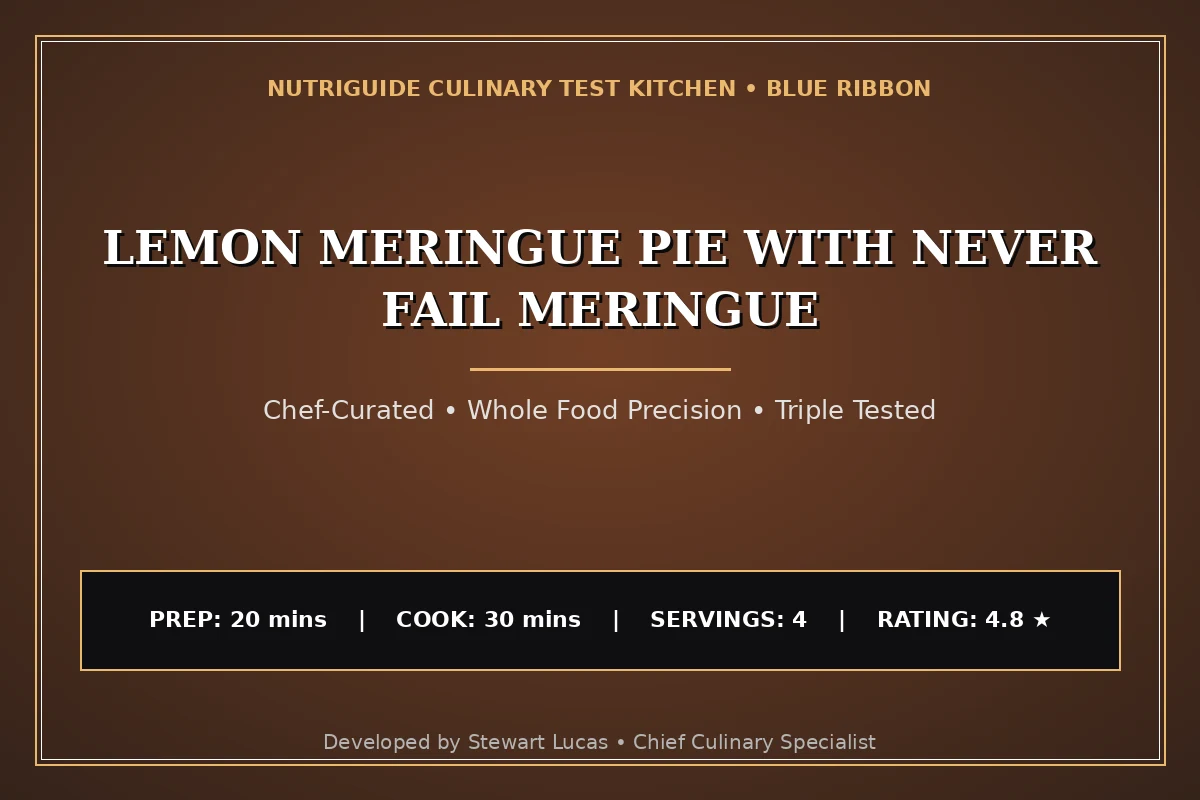 Lemon Meringue Pie With Never Fail Meringue