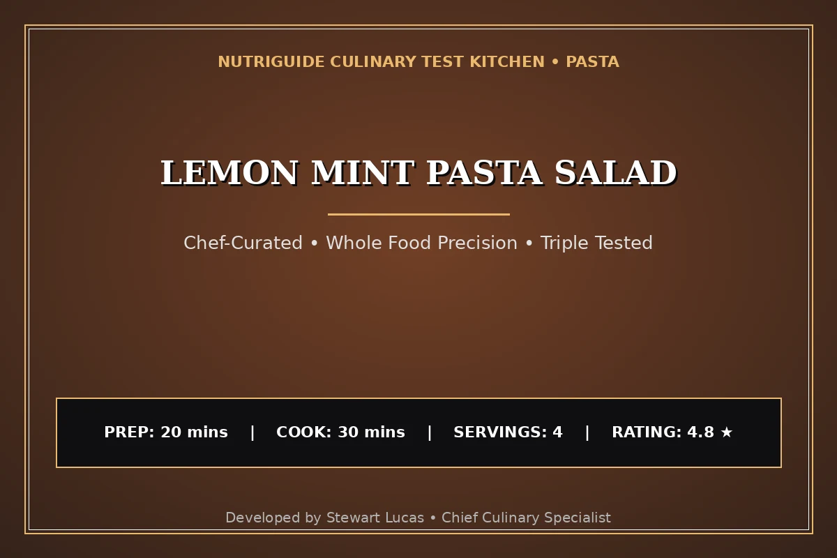 Lemon Mint Pasta Salad