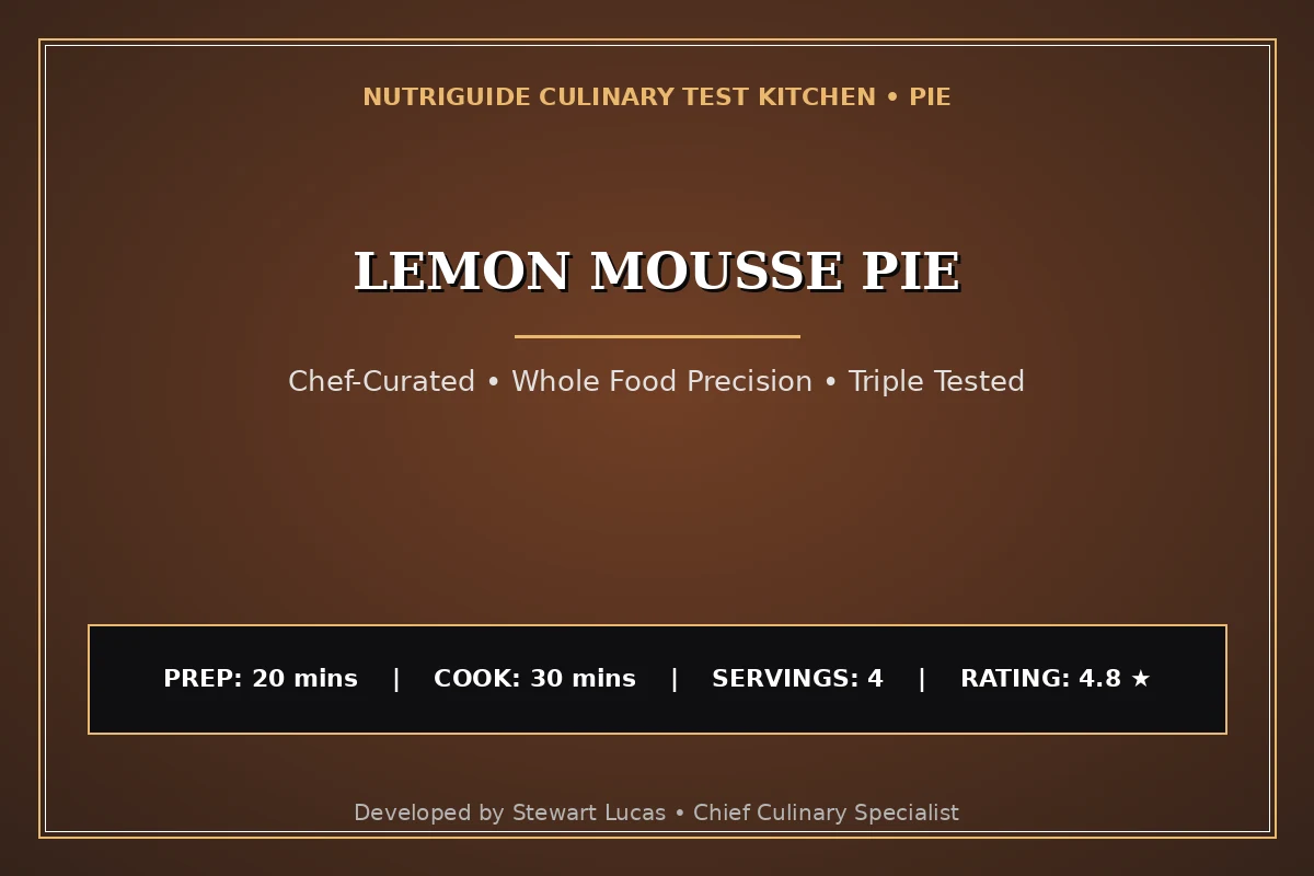 Lemon Mousse Pie