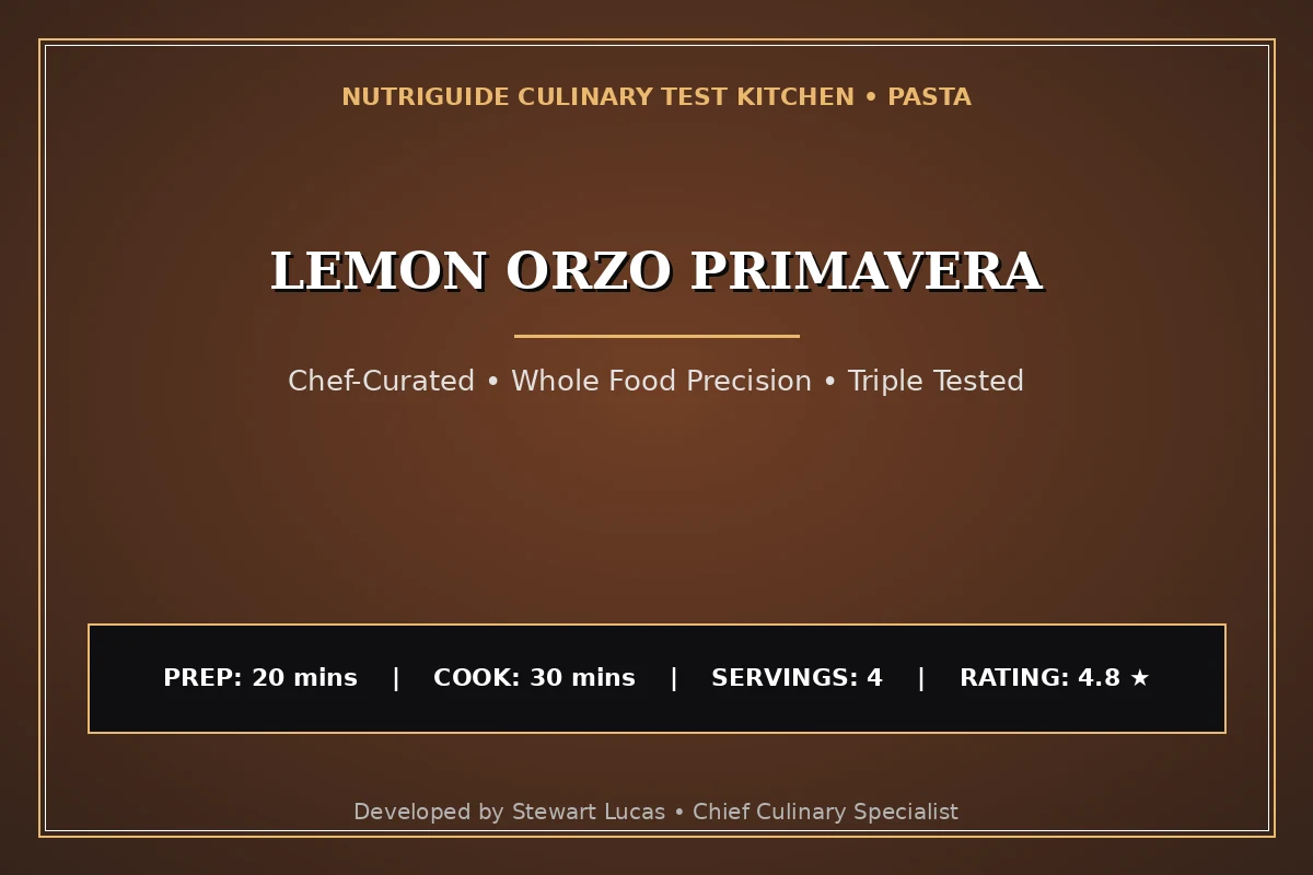 Lemon Orzo Primavera