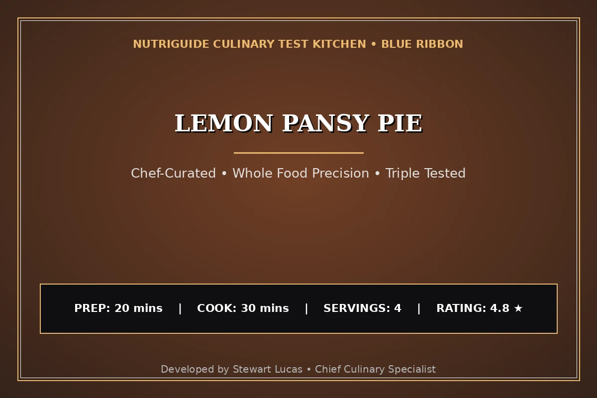 Lemon Pansy Pie
