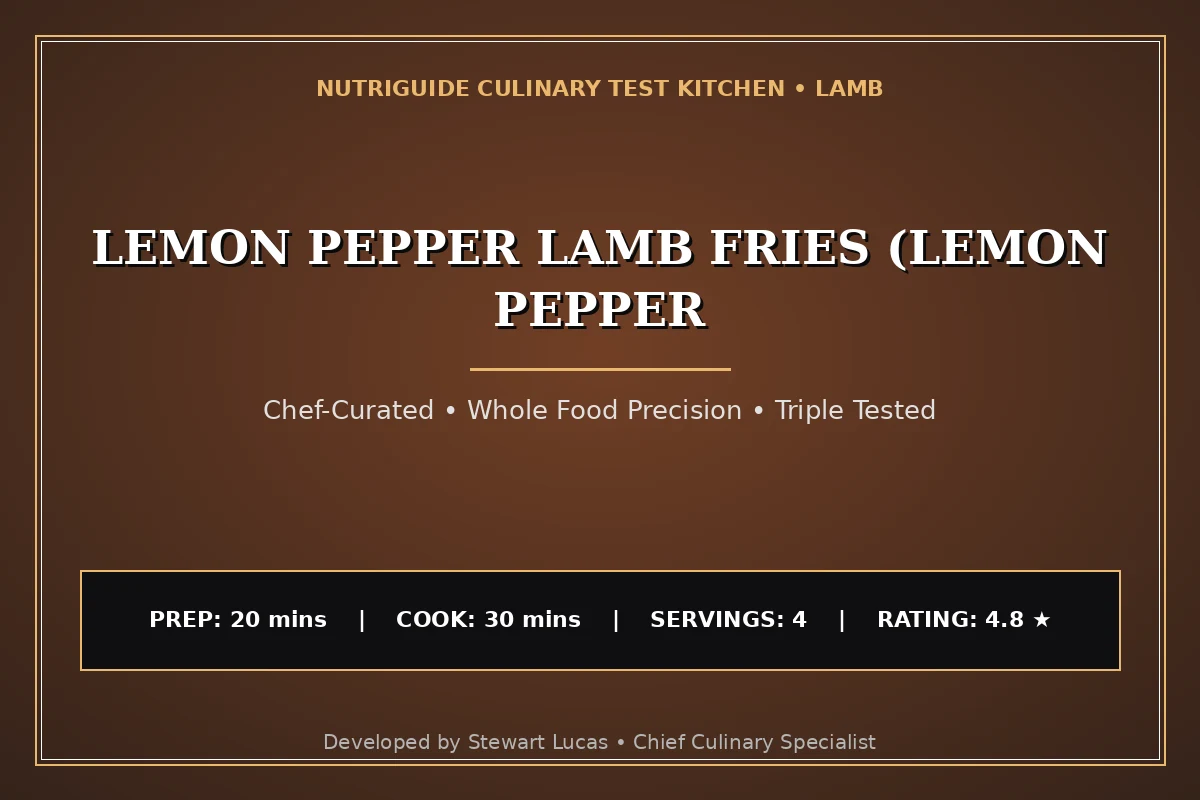 Lemon Pepper Lamb Fries (Lemon Pepper