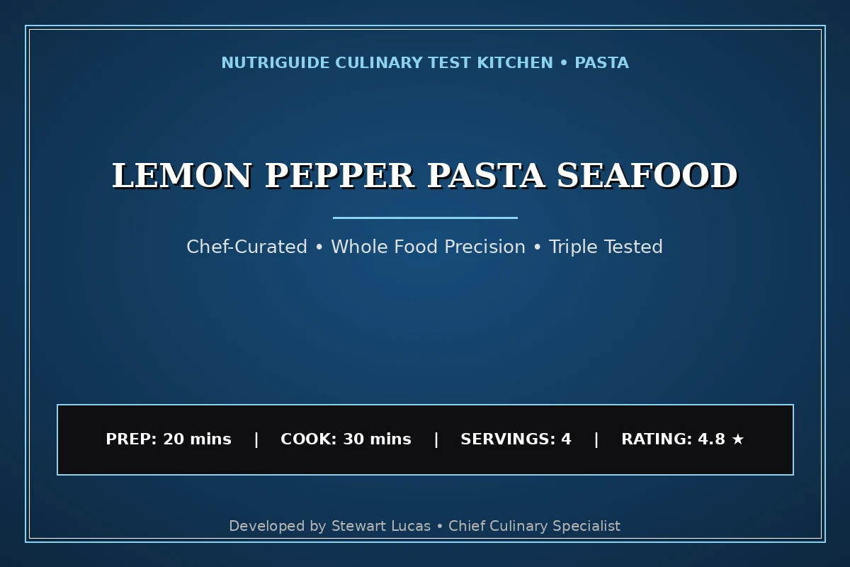 Lemon Pepper Pasta Seafood