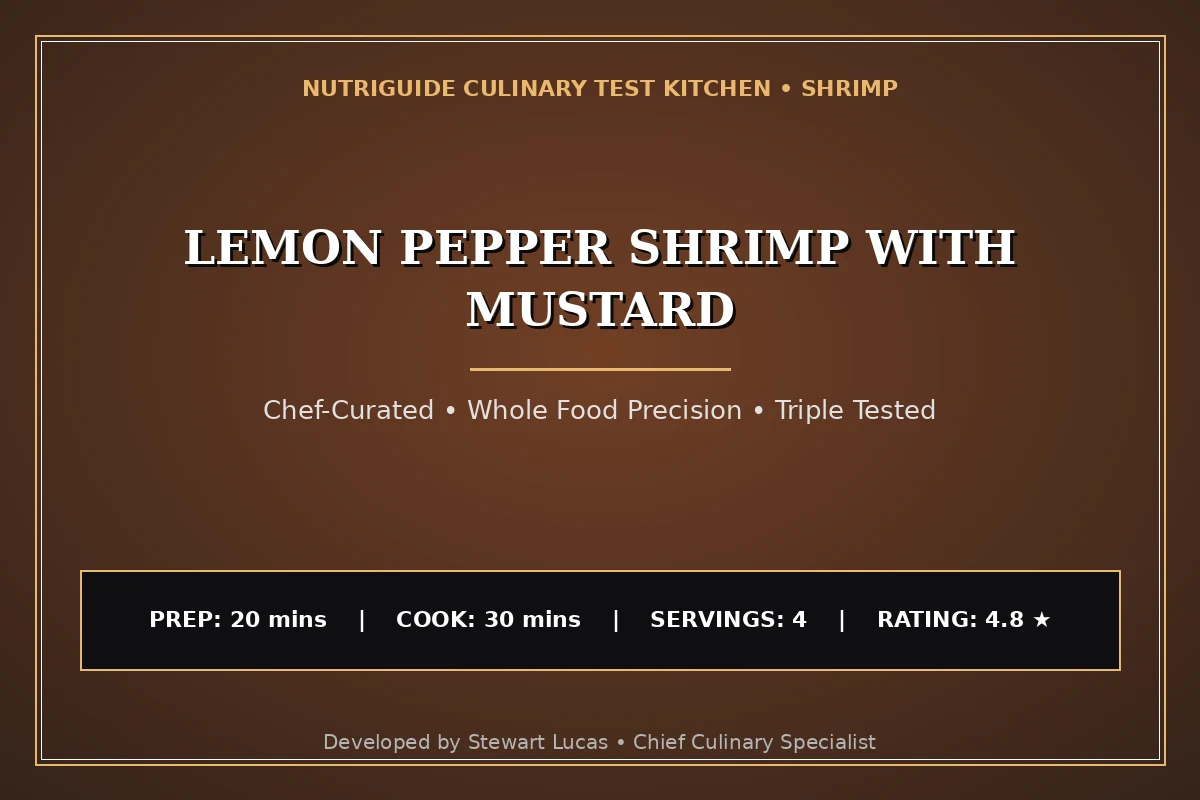 Lemon Pepper Shrimp With Mustard