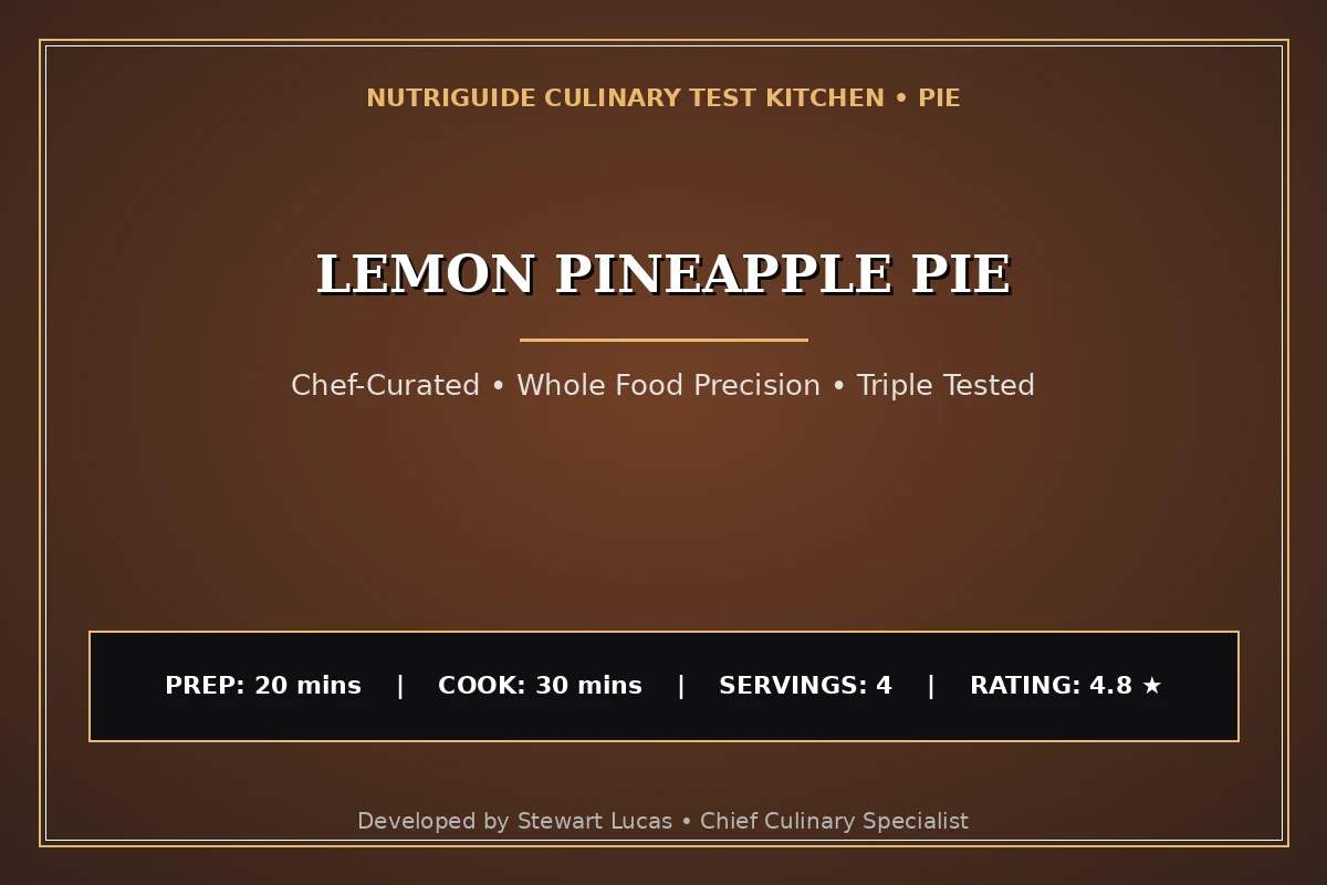 Lemon Pineapple Pie