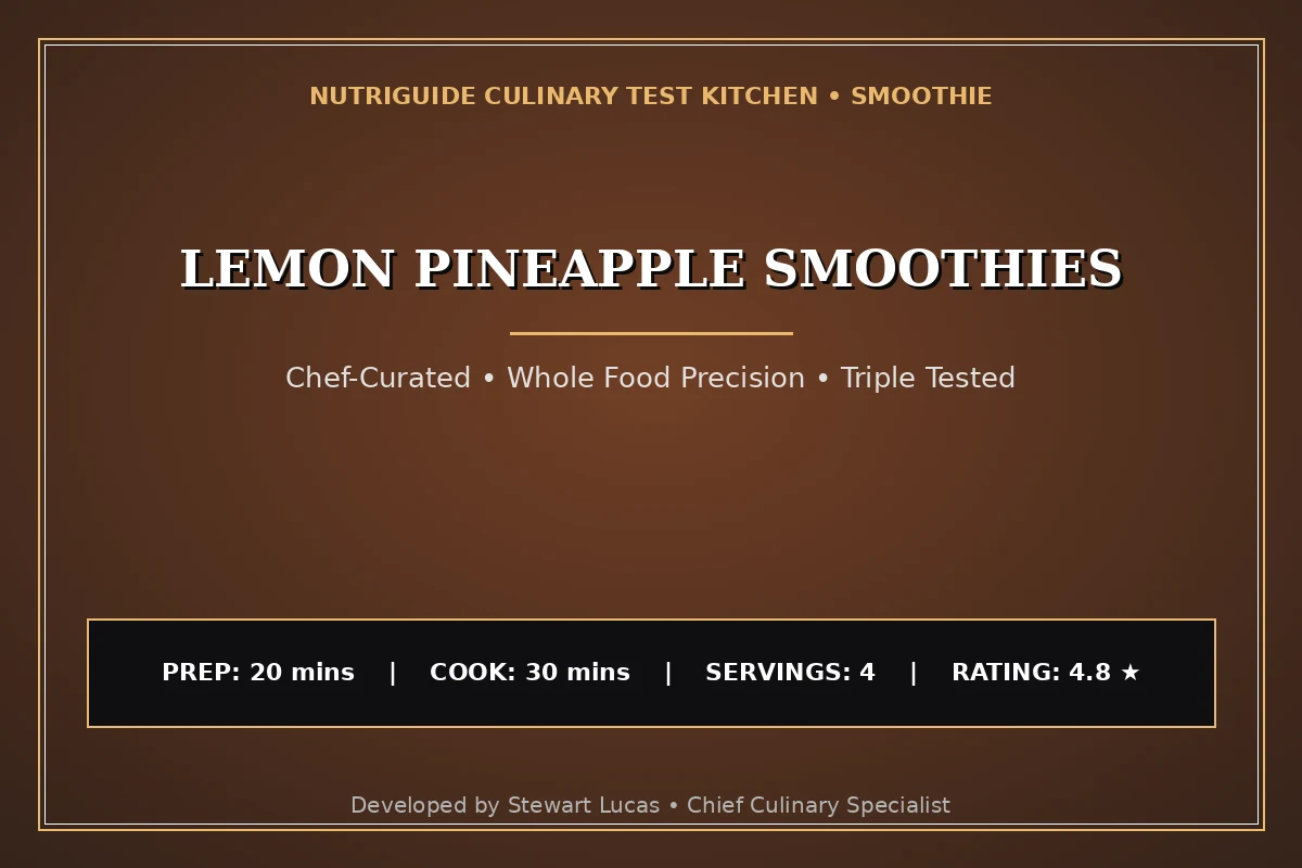 Lemon Pineapple Smoothies