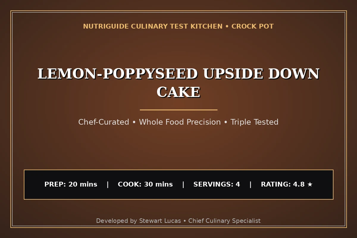 Lemon-Poppyseed Upside Down Cake