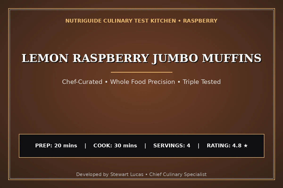 Lemon Raspberry Jumbo Muffins