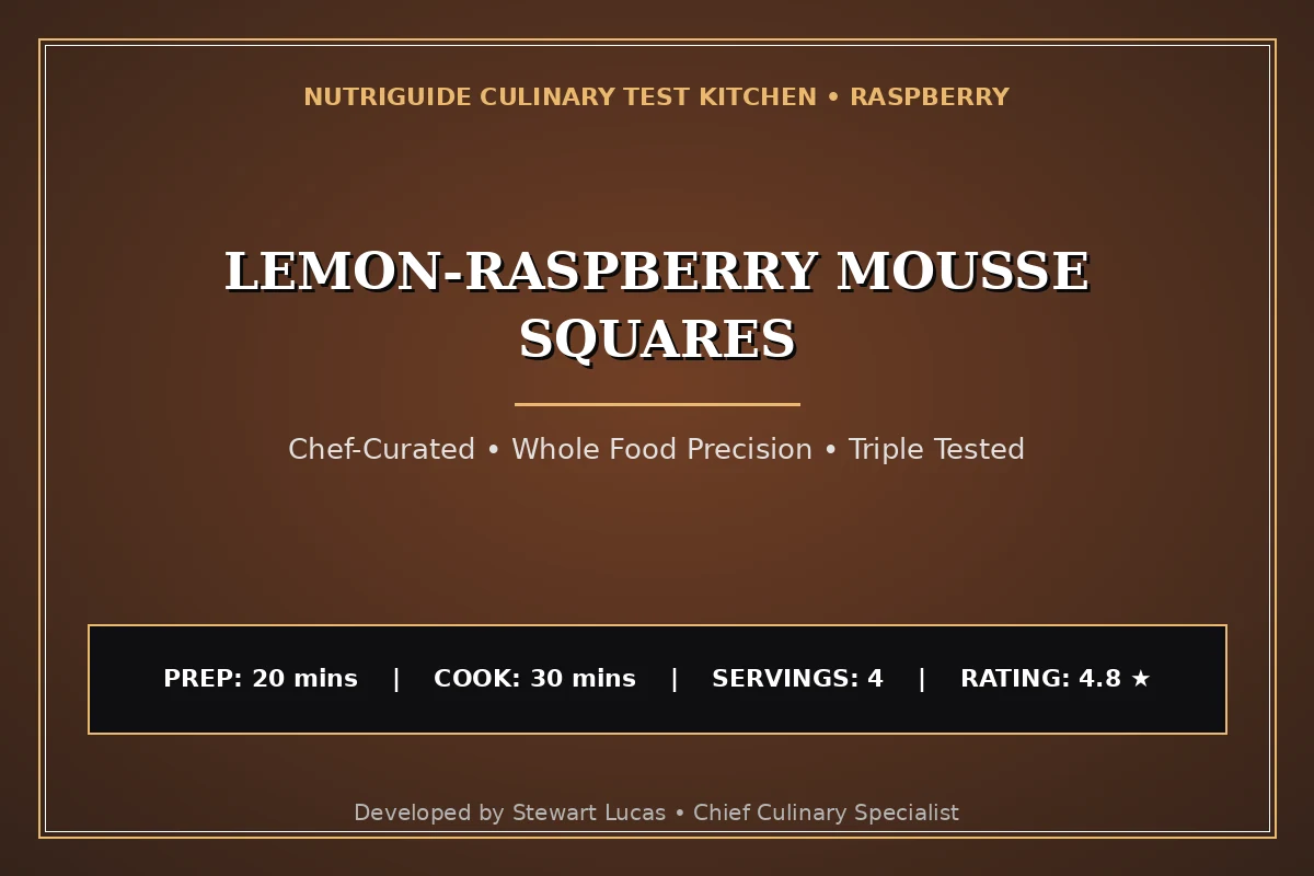 Lemon-Raspberry Mousse Squares