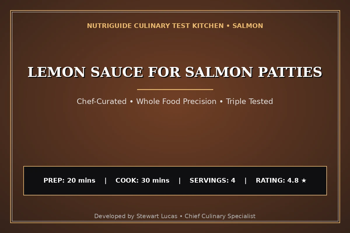 Lemon Sauce For Salmon Patties