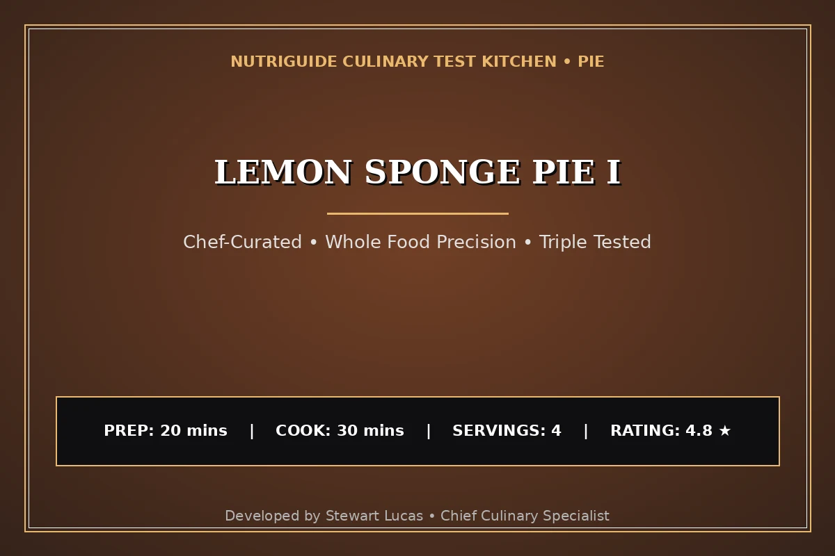 Lemon Sponge Pie I