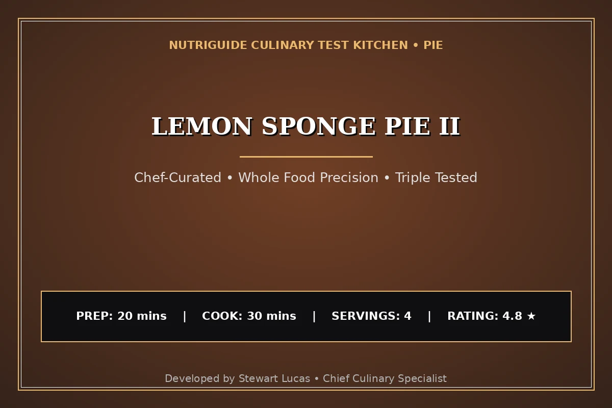 Lemon Sponge Pie Ii