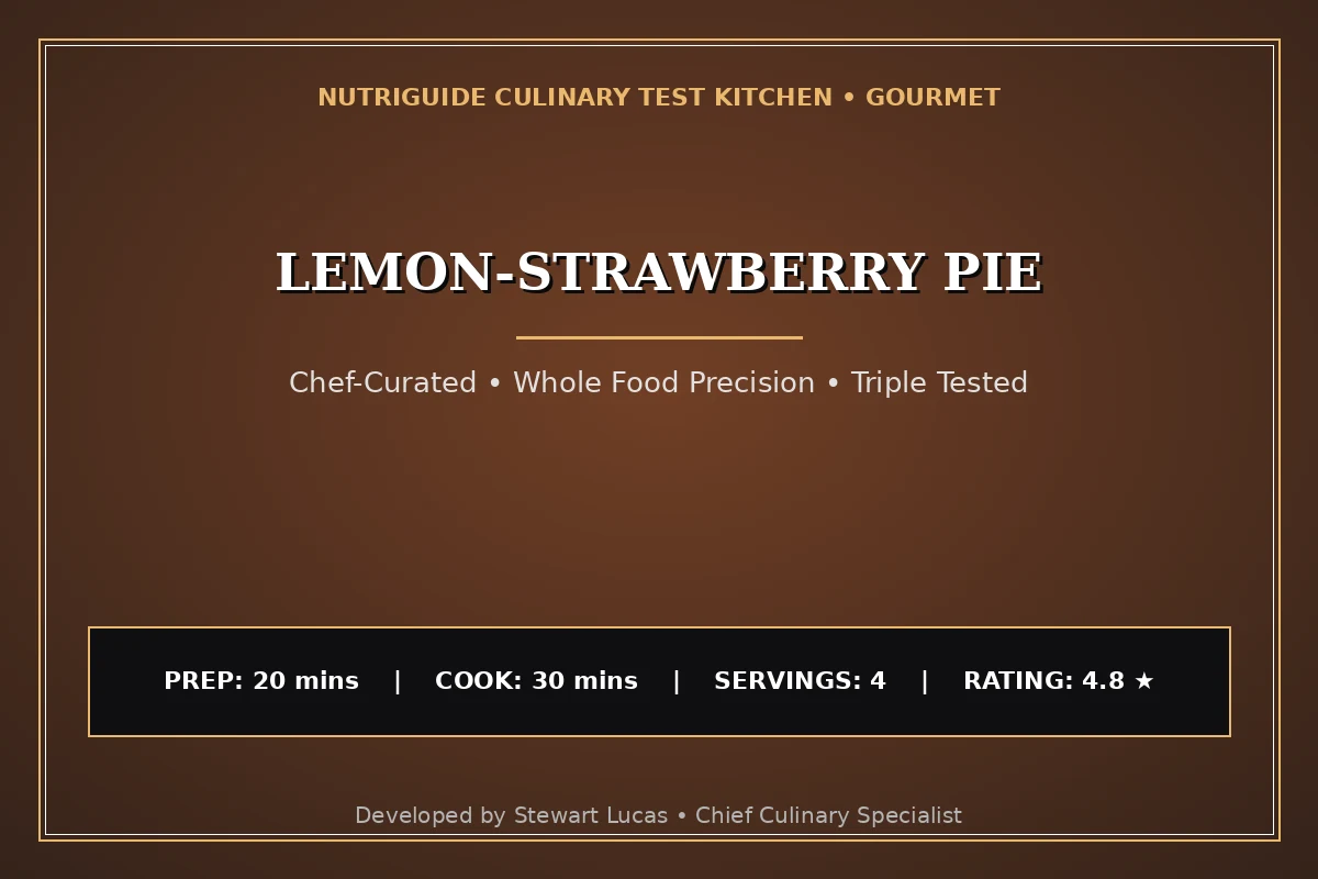 Lemon-Strawberry Pie