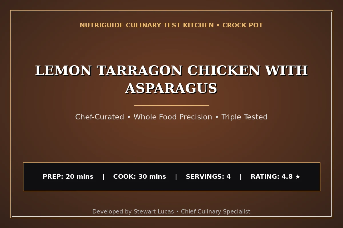 Lemon Tarragon Chicken With Asparagus