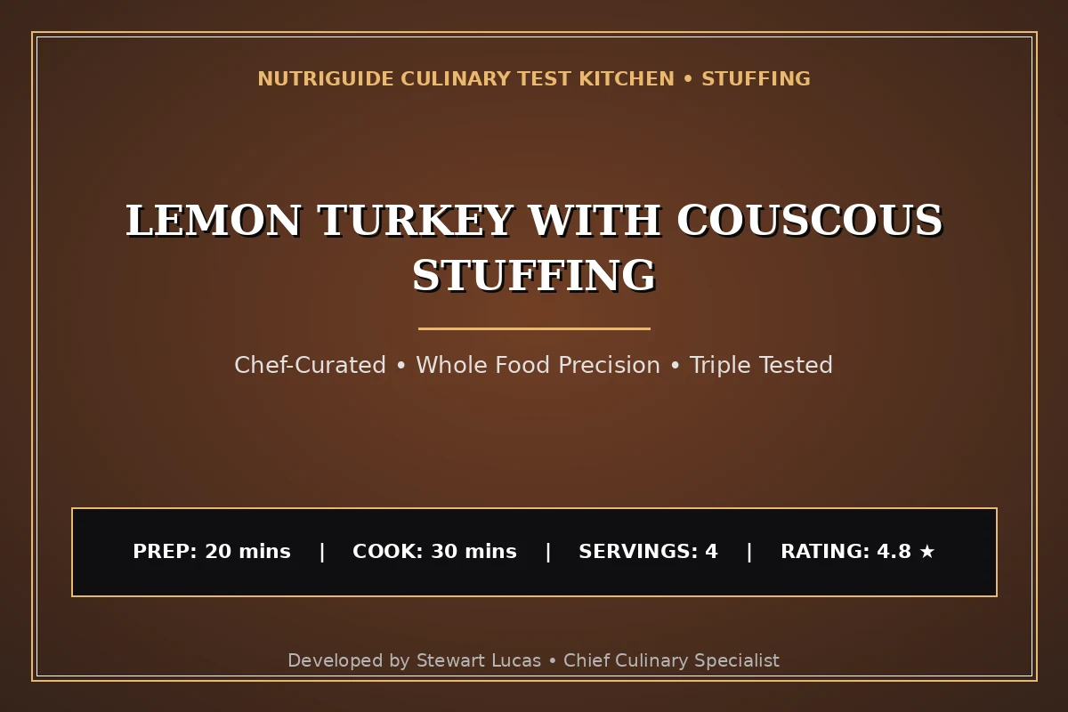 Lemon Turkey With Couscous Stuffing