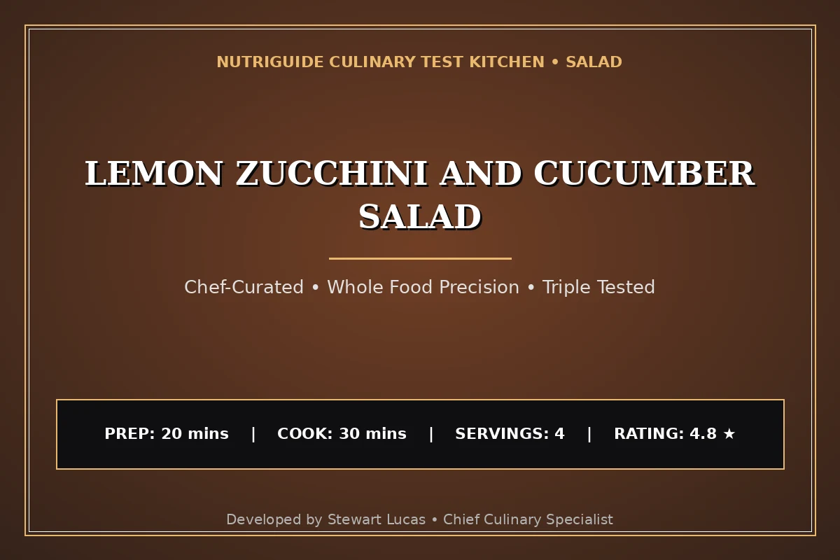 Lemon Zucchini And Cucumber Salad