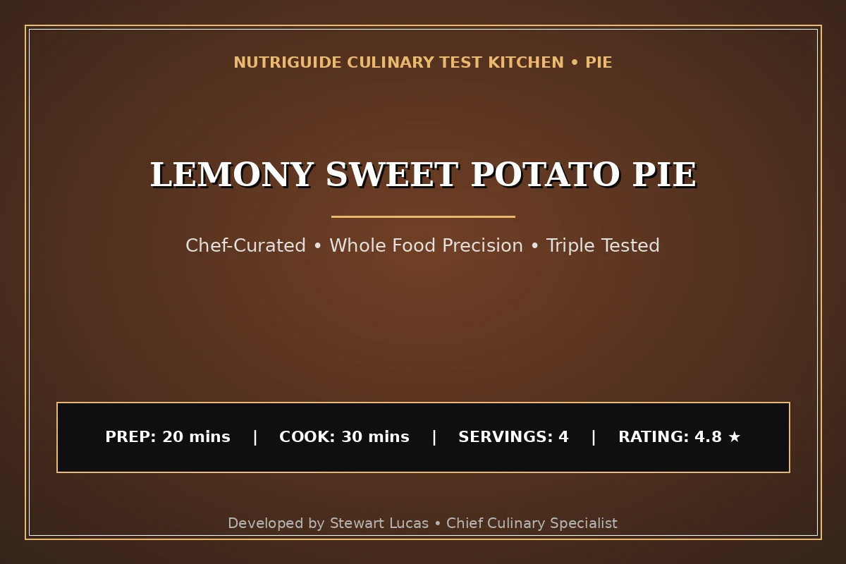 Lemony Sweet Potato Pie