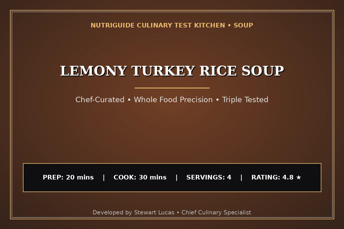 Lemony Turkey Rice Soup