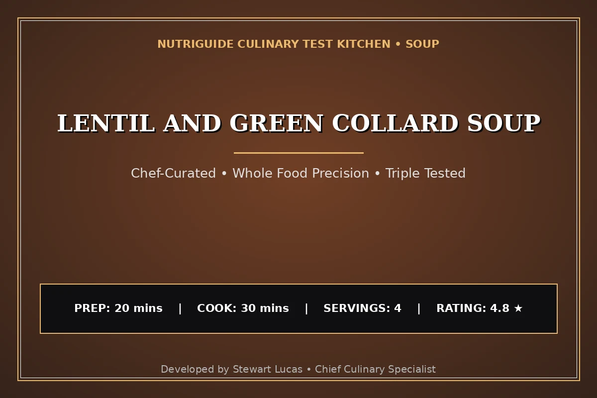 Lentil And Green Collard Soup
