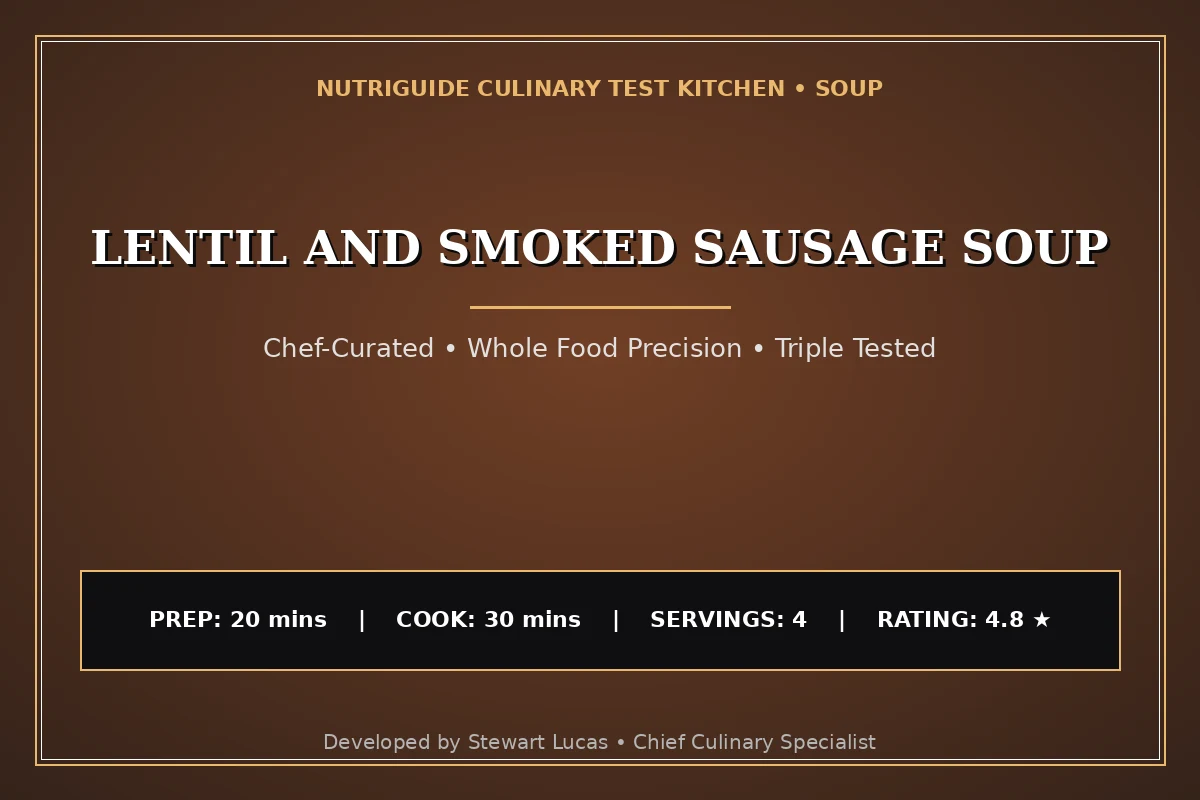 Lentil And Smoked Sausage Soup