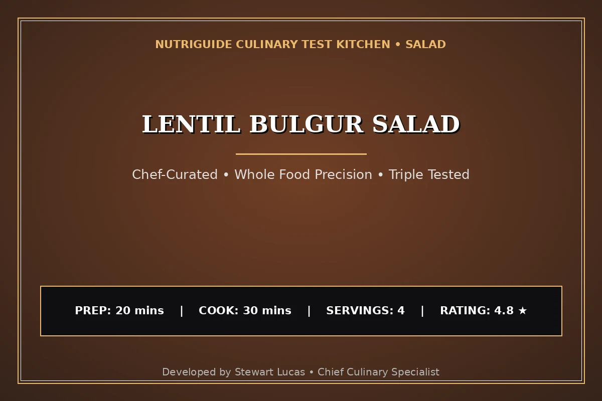 Lentil Bulgur Salad
