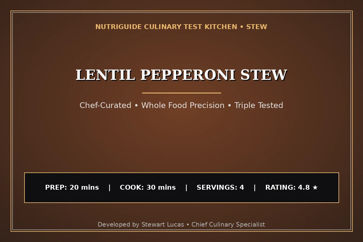 Lentil Pepperoni Stew