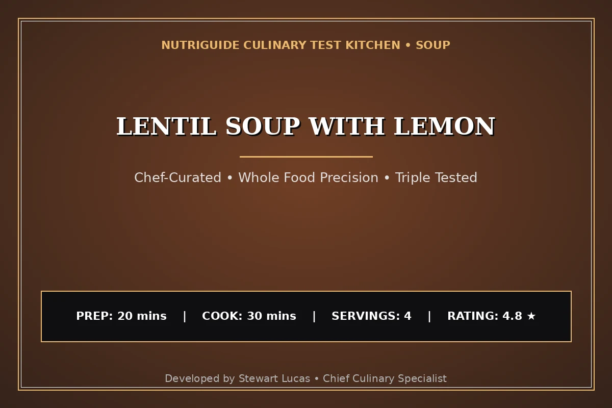 Lentil Soup With Lemon