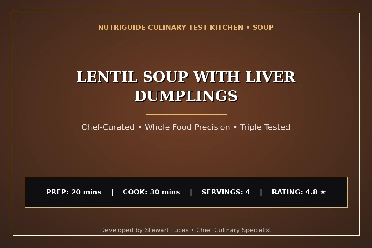Lentil Soup With Liver Dumplings
