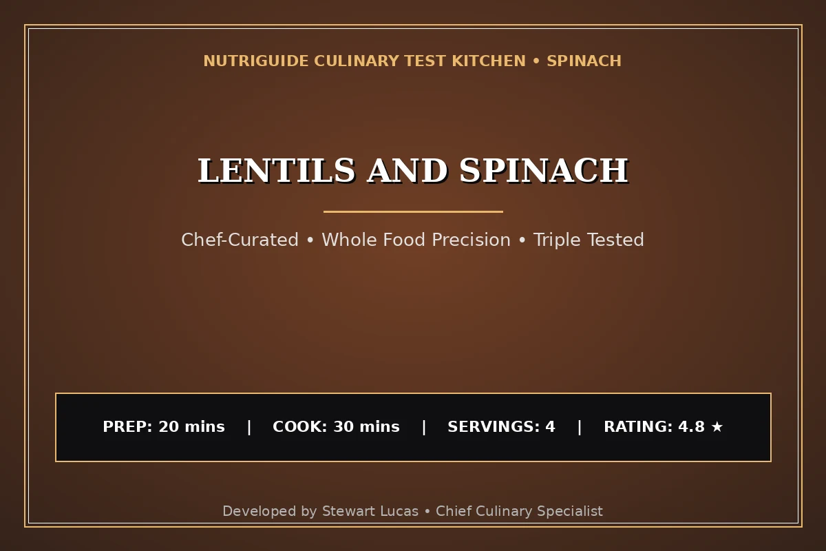 Lentils And Spinach