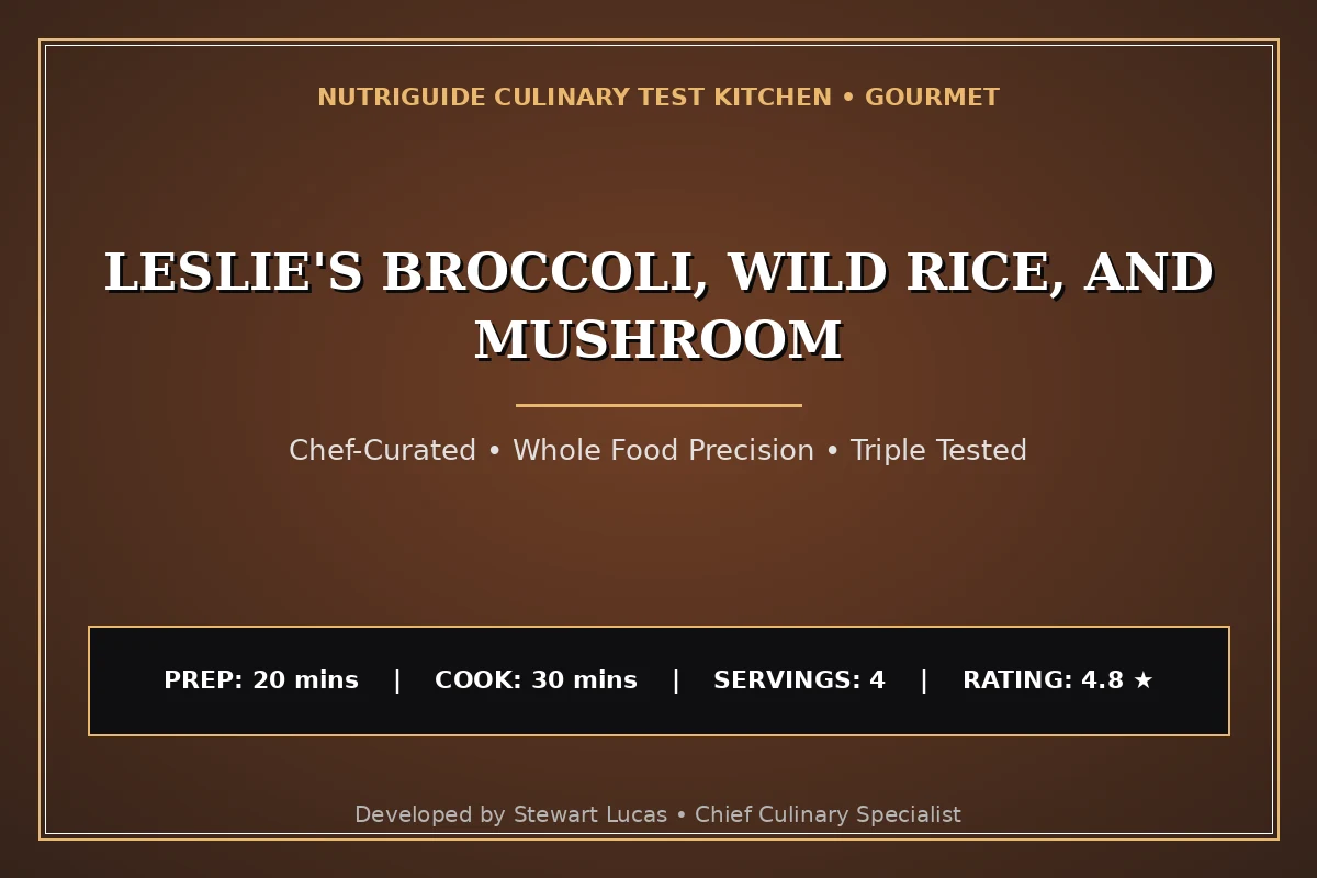 Leslie'S Broccoli, Wild Rice, And Mushroom
