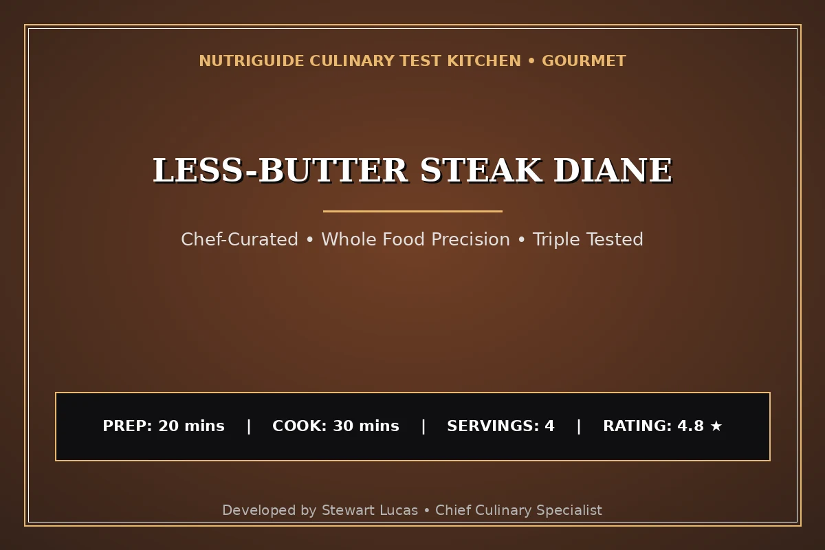 Less-Butter Steak Diane