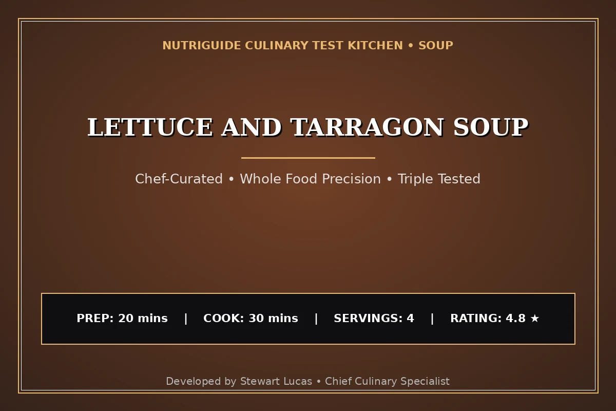 Lettuce And Tarragon Soup