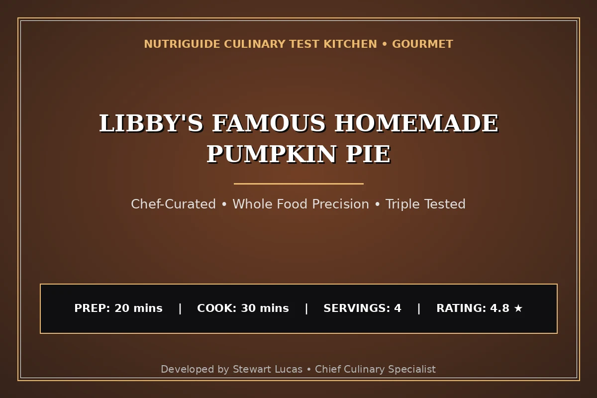 Libby'S Famous Homemade Pumpkin Pie