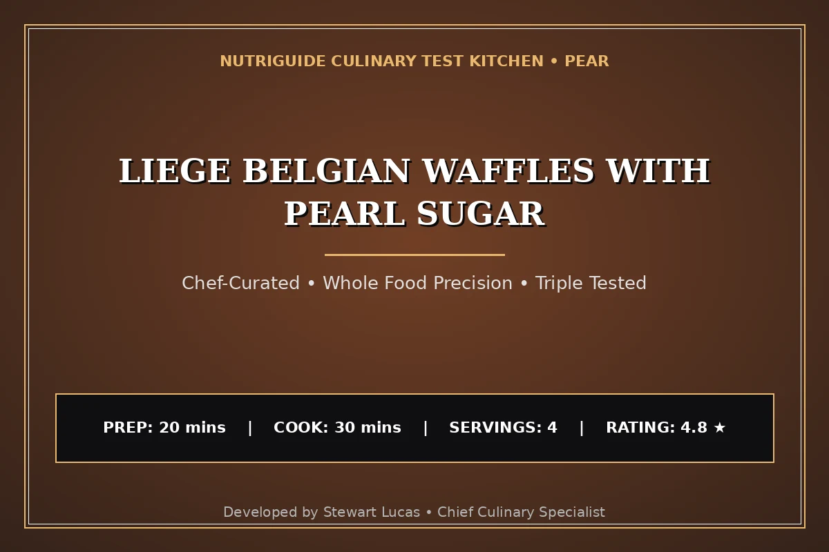 Liege Belgian Waffles With Pearl Sugar