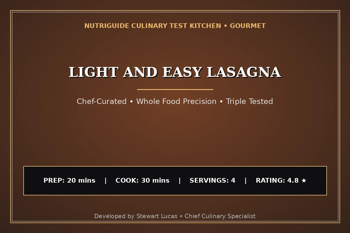 Light And Easy Lasagna