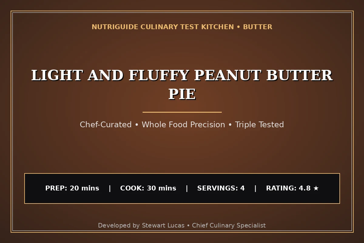 Light And Fluffy Peanut Butter Pie