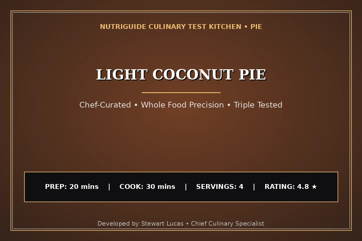 Light Coconut Pie