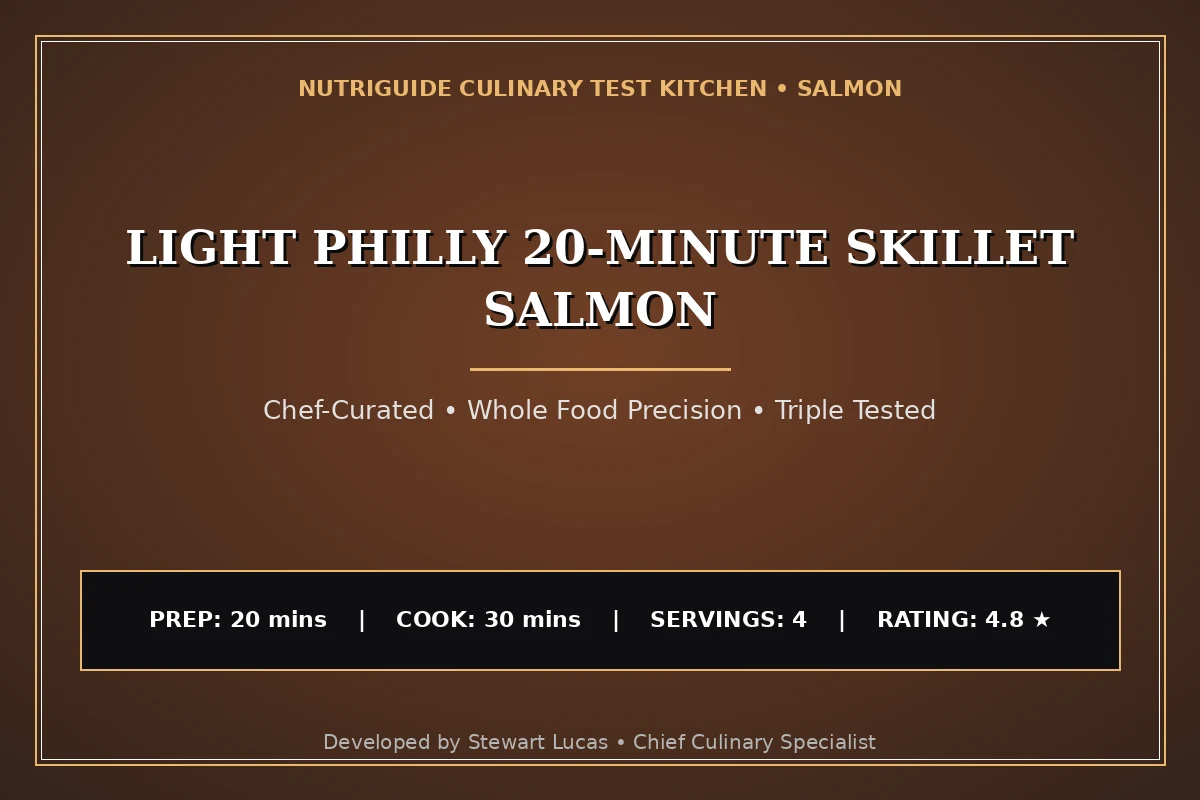 Light Philly 20-Minute Skillet Salmon