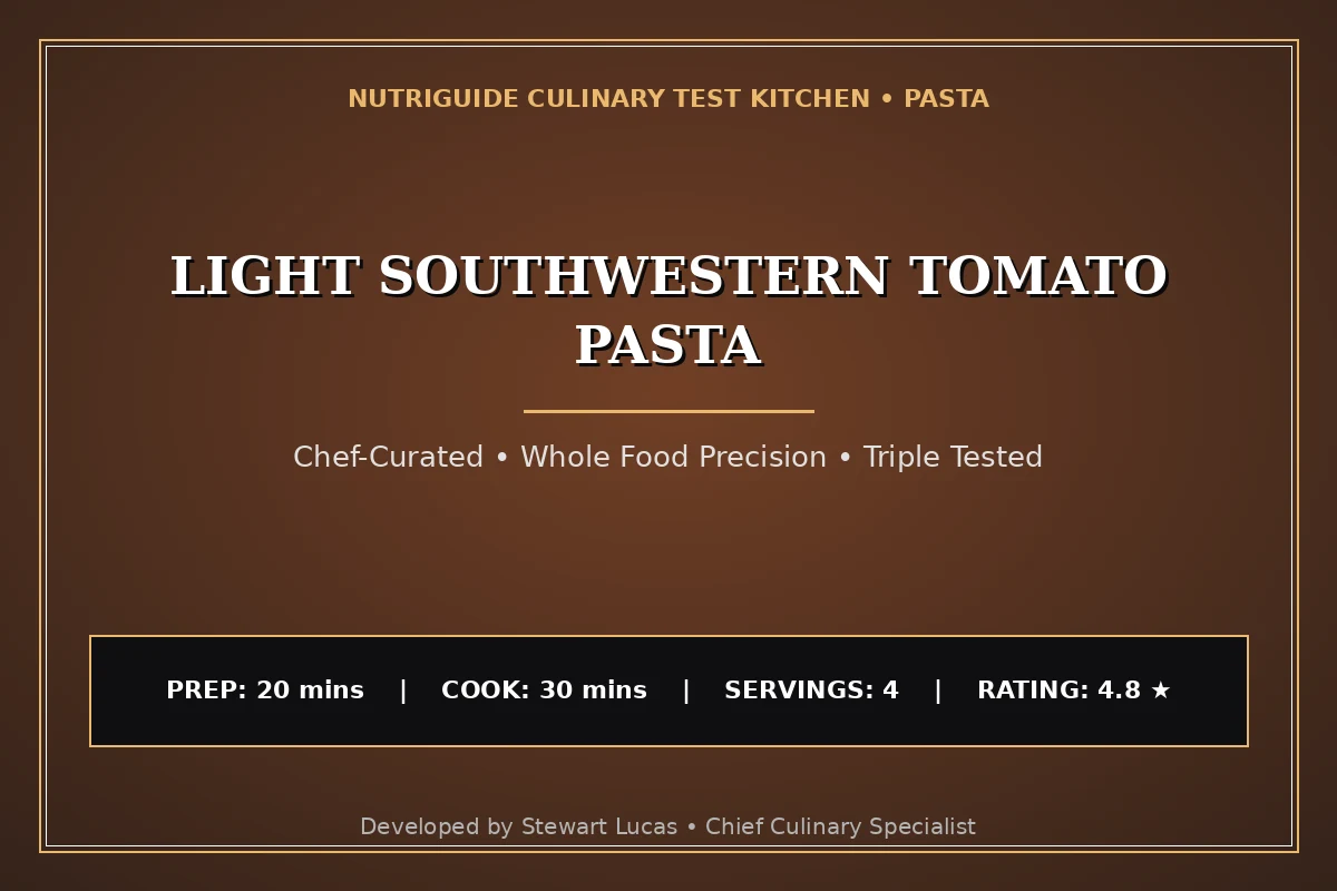 Light Southwestern Tomato Pasta