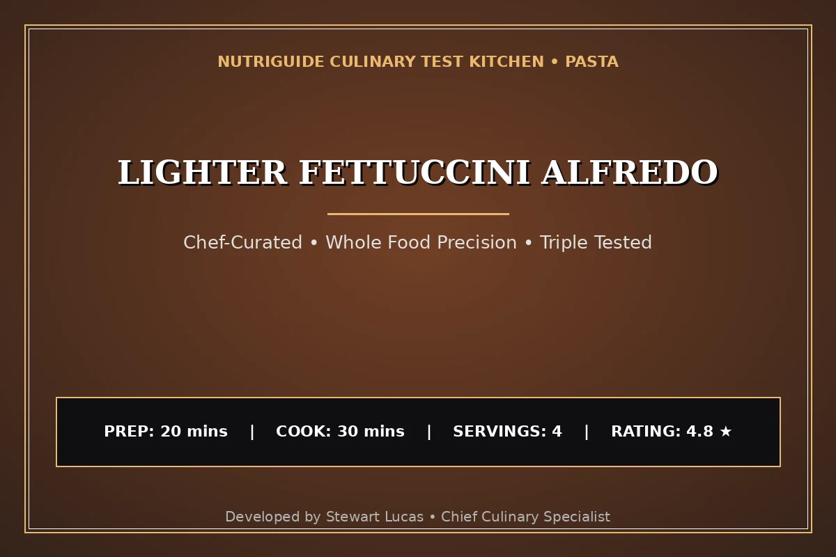 Lighter Fettuccini Alfredo