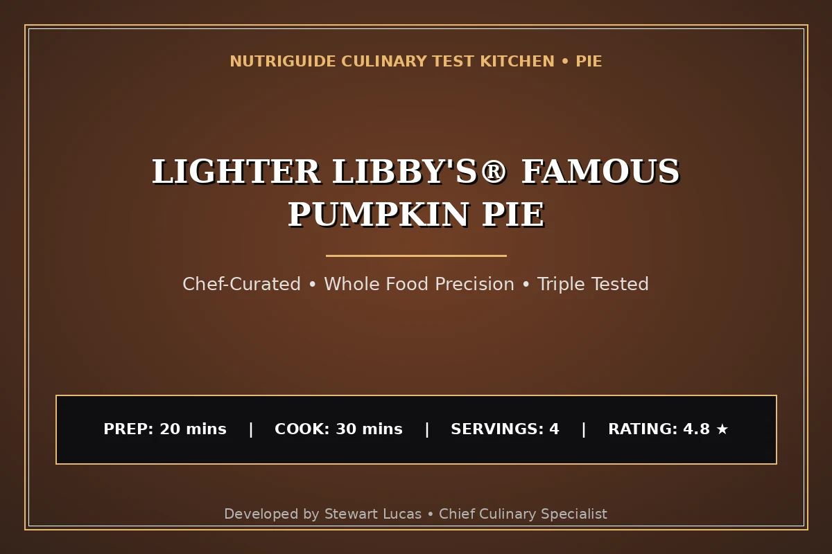 Lighter Libby'S® Famous Pumpkin Pie