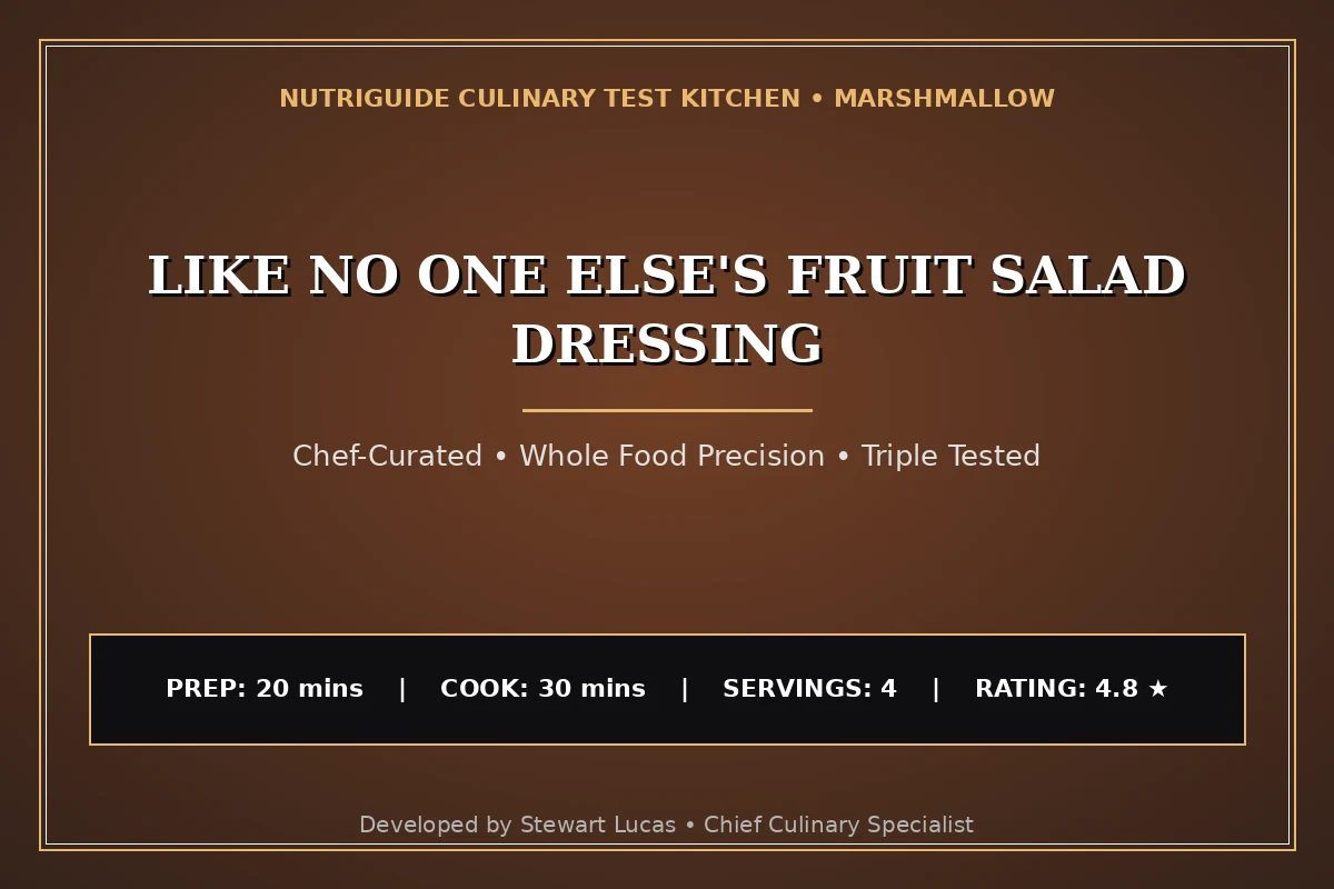Like No One Else'S Fruit Salad Dressing
