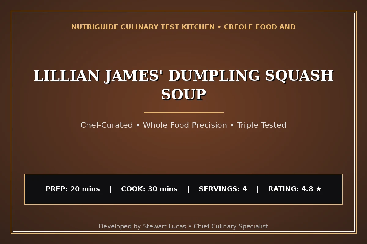 Lillian James' Dumpling Squash Soup