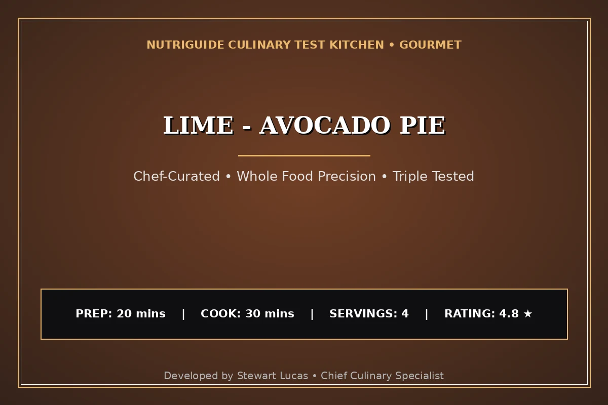 Lime - Avocado Pie