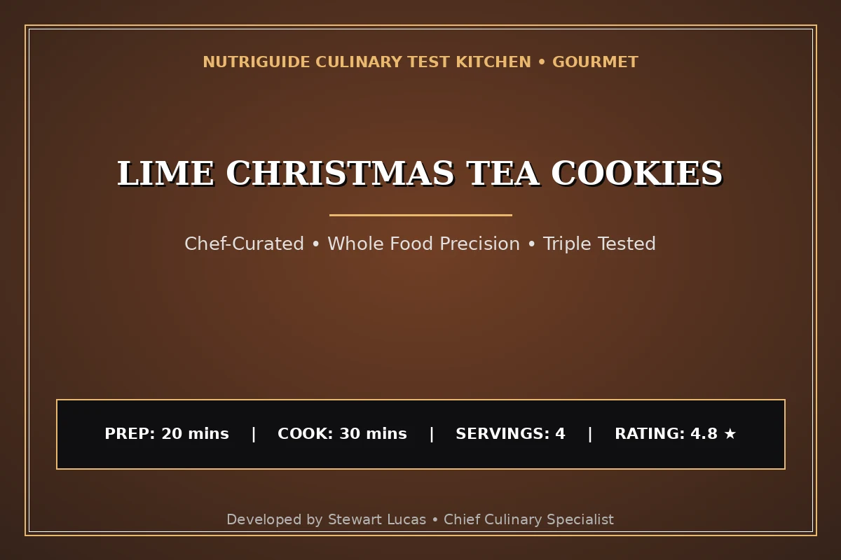 Lime Christmas Tea Cookies