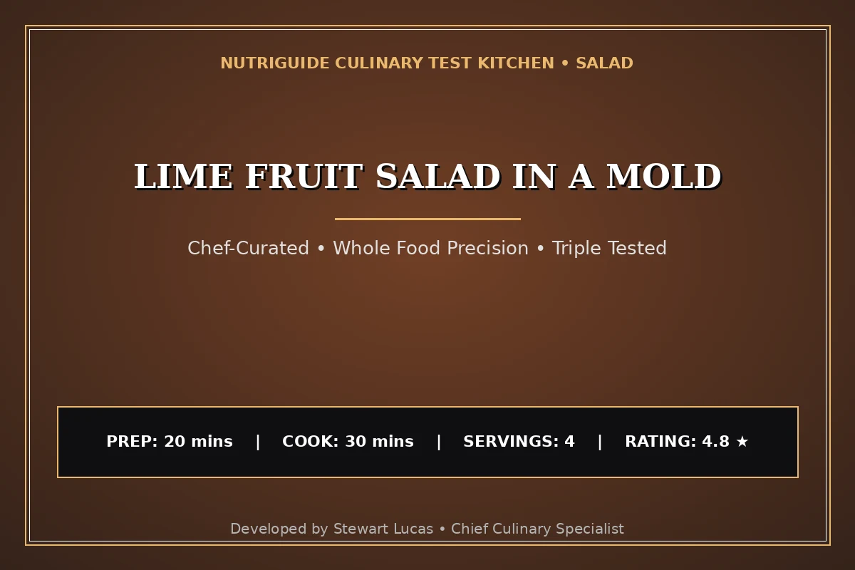 Lime Fruit Salad In A Mold