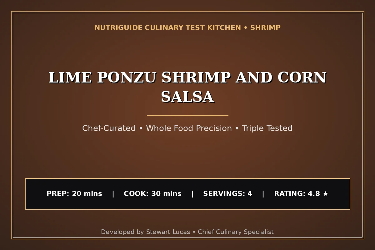 Lime Ponzu Shrimp And Corn Salsa