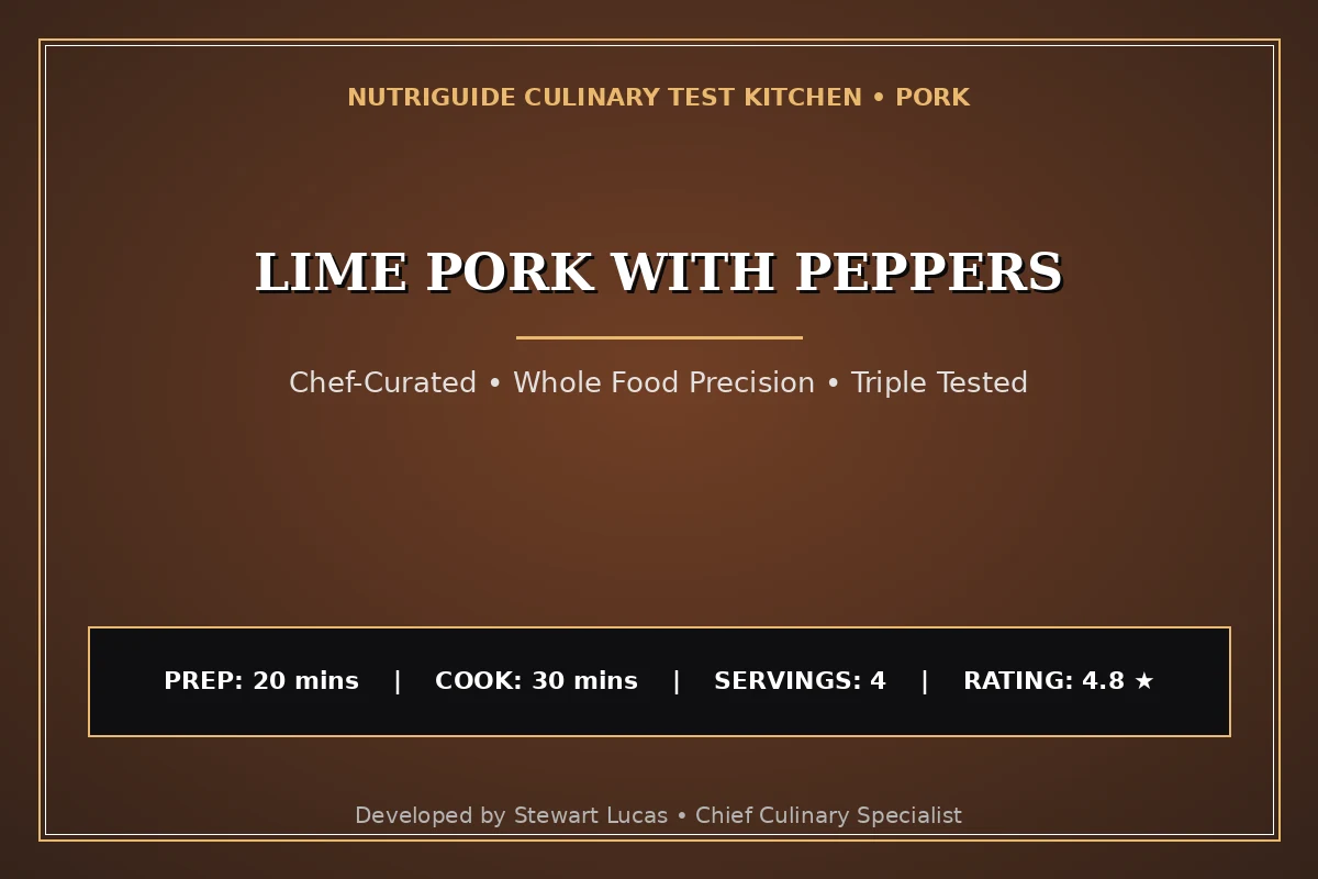 Lime Pork With Peppers