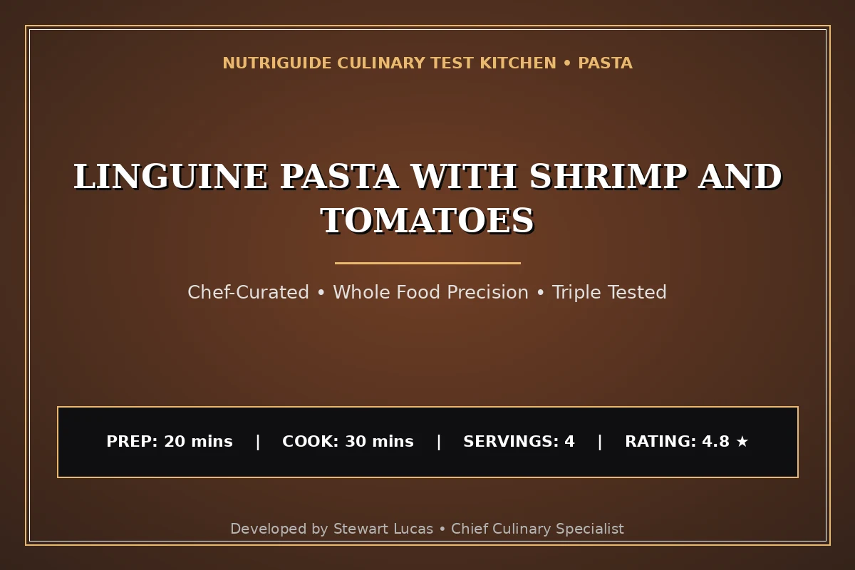 Linguine Pasta With Shrimp And Tomatoes
